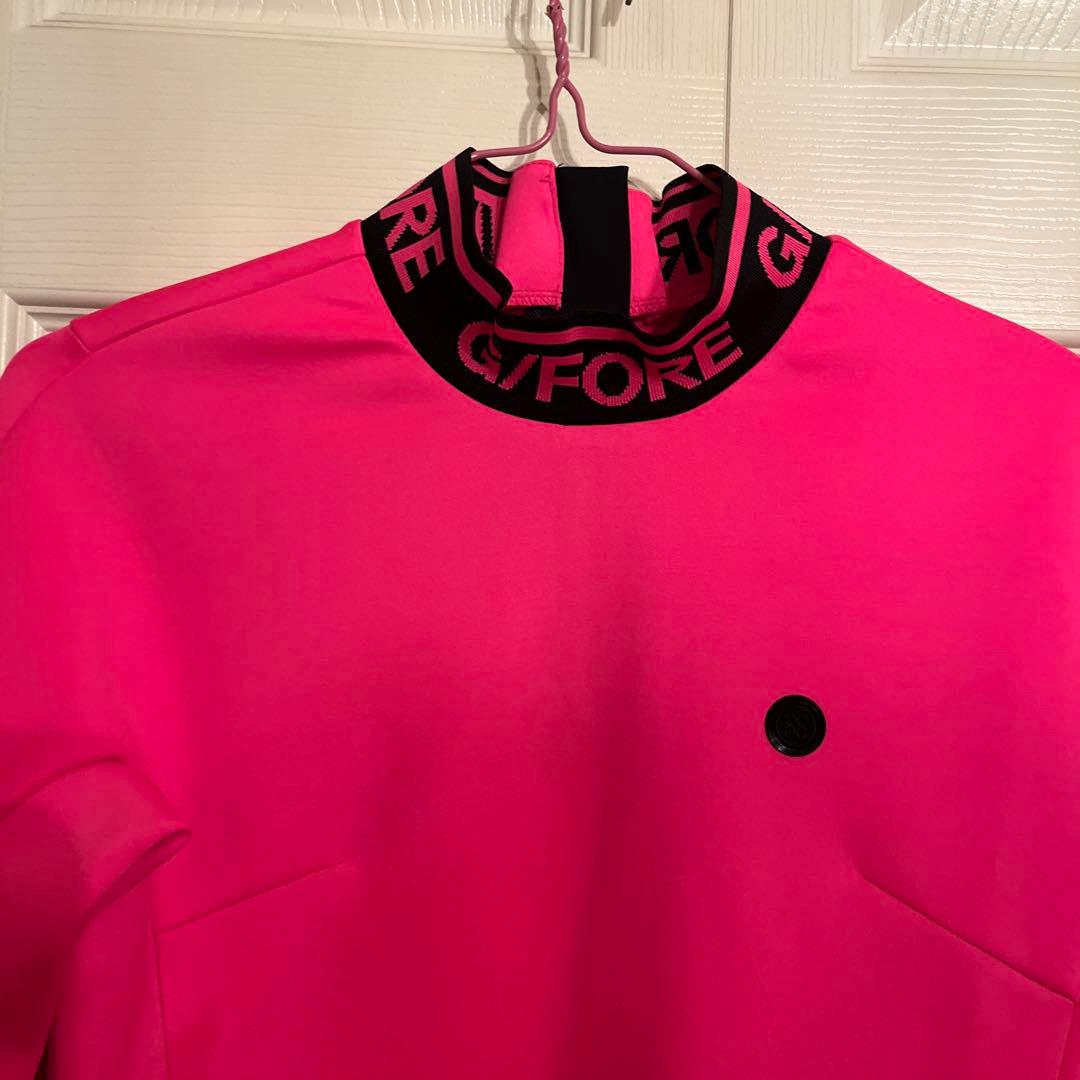 G/FORE ピンク ハイネックシャツ