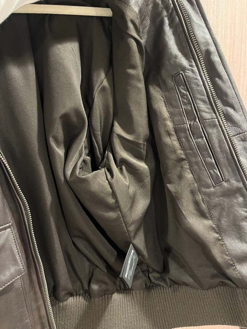 ZARA リラックスフィット レザーブルゾン M