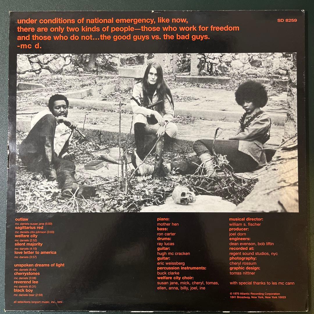 洋楽 Eugene McDaniels - outlaw LP