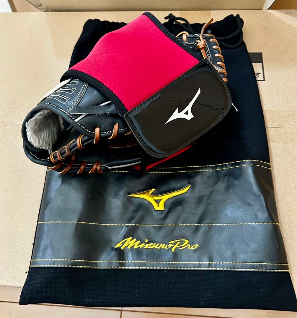 Mizuno グローバルエリート　軟式グローブ　袋、型崩れ防止セット　美中古
