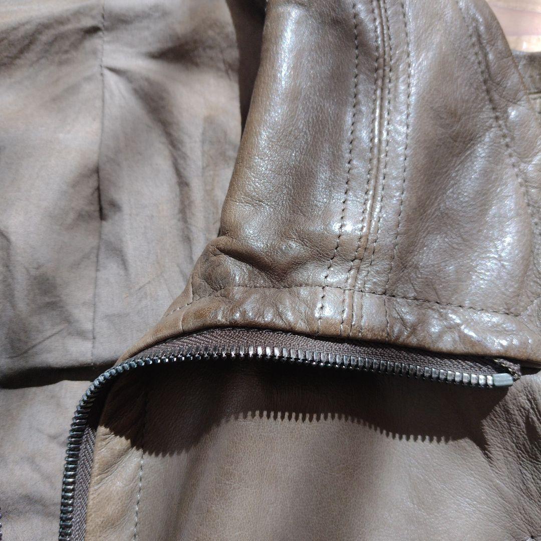 _7 JULIUS 08AW ジャットネック ライダースジャケット レザー