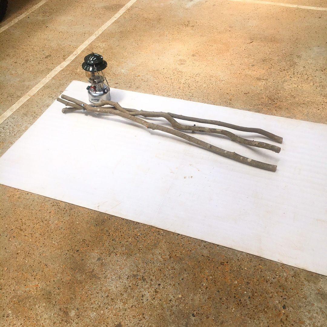 天然木製ランタンスタンド