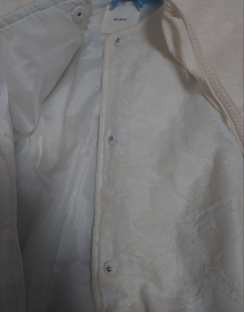 Eaphi JACQUARD BIG COLLAR コート