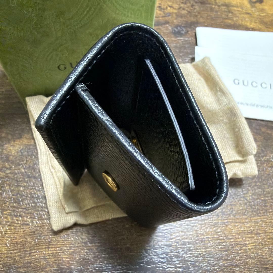 GUCCI GGマーモント レザー キーケース