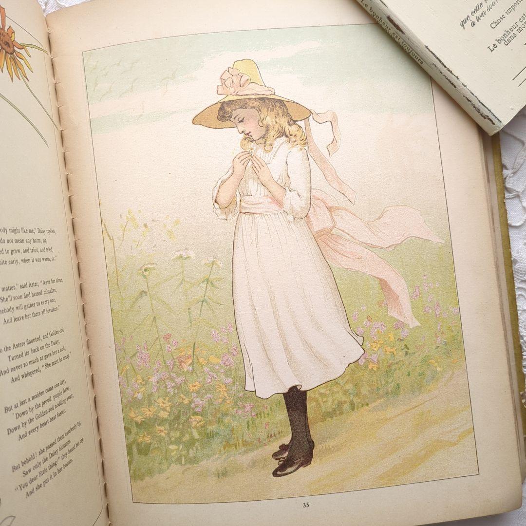 超稀少1888初版本 アンティーク絵本 洋書 児童書 ヴィクトリアン ヴンテージ