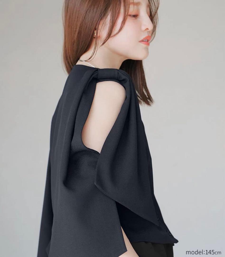 アンリアン　Ribbon Detail Gilet ネイビー新品未使用　最終値下