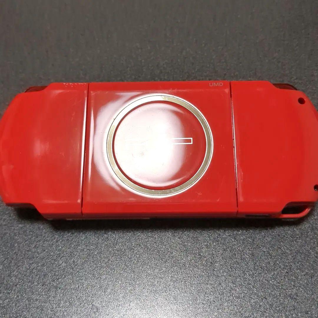 ネ*モ様 ★起動OK ＋ ソフト2枚つき★PSP 3000　本体　赤黒