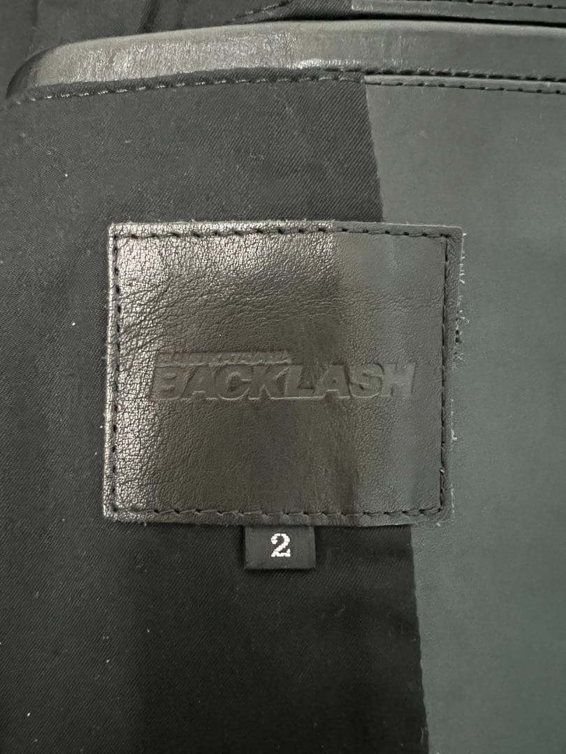 BACKLASH VINTAGEイタリアンダブルショルダー 黒色 サイズM