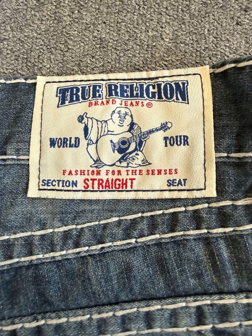 【希少】true religion straight super t swag