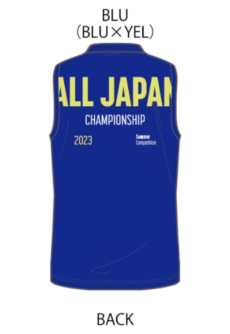 デサント インターハイ バレーボール ノースリーブ Tシャツ ブルー L