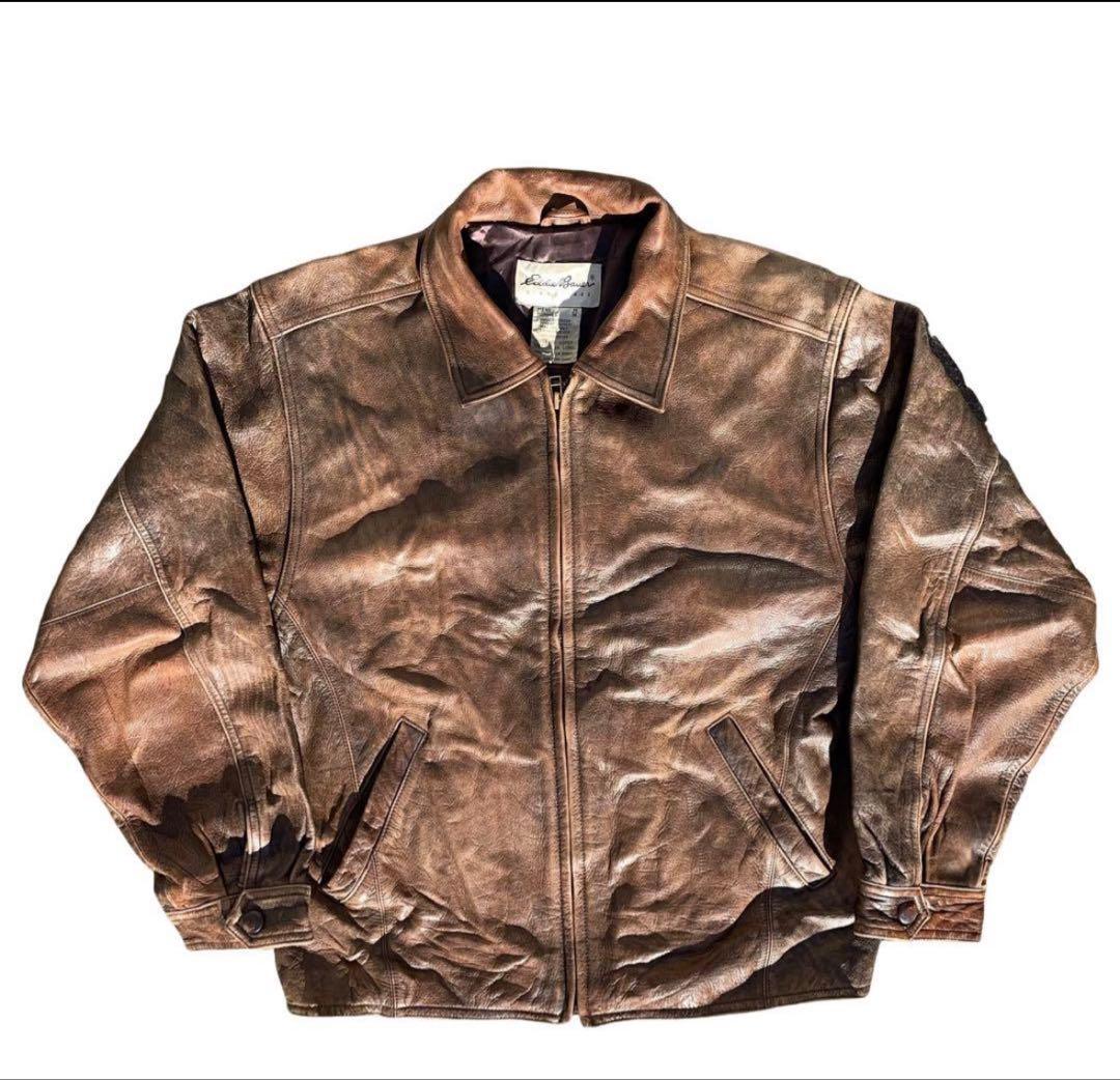 90s Eddie Bauer エディーバウアー レザージャケット