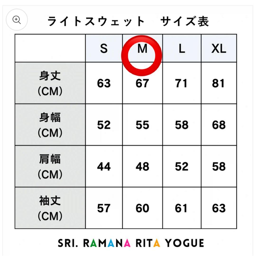 【美品】SRI.RAMANA.RITA.YOGUE SIRSASANAスウェット